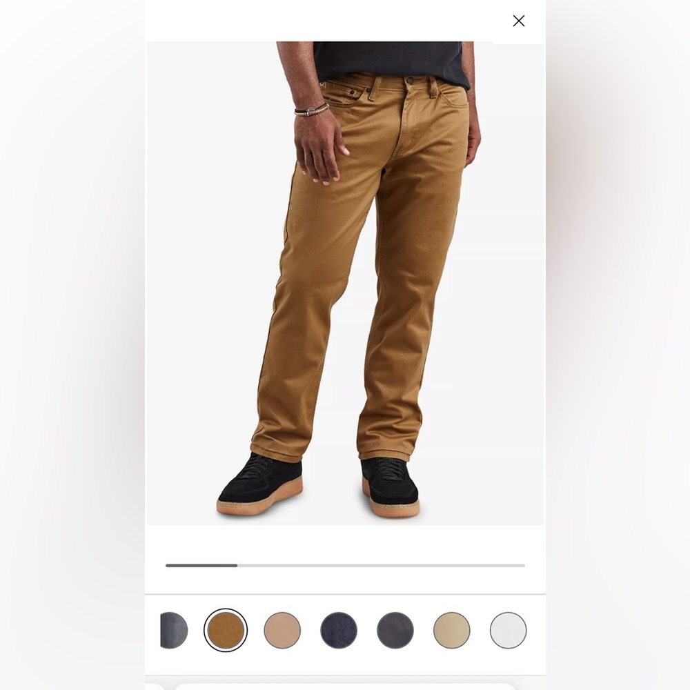 Levi’s Men’s 541 Athletic Taper Twill Jean in Caraway Twill.